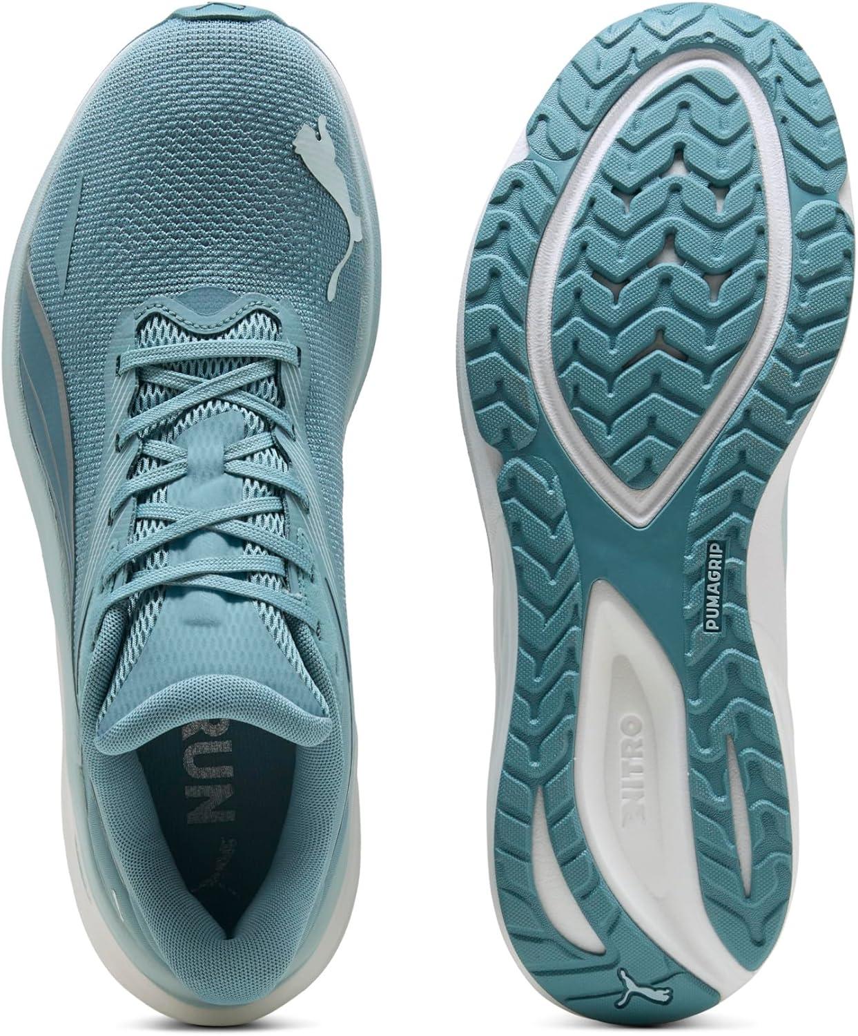 image:imagePuma Mens Electrify Nitro 4 Running ShoesBaltic Sea Bluefresh Waterpuma Silver