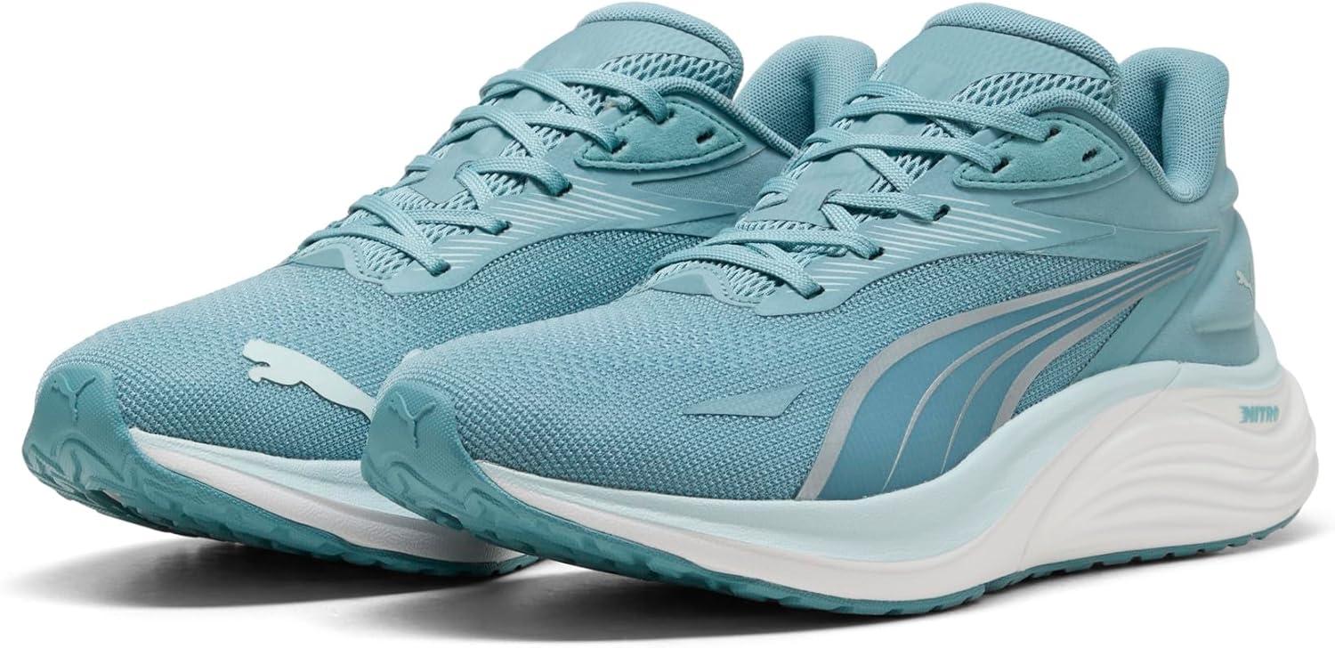 image:imagePuma Mens Electrify Nitro 4 Running ShoesBaltic Sea Bluefresh Waterpuma Silver