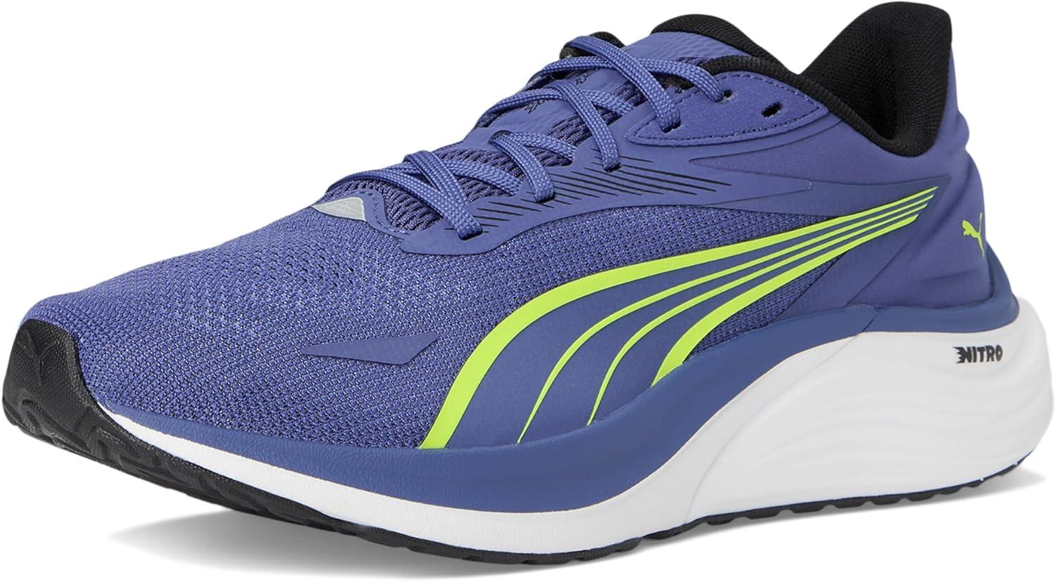 image:imagePuma Mens Electrify Nitro 4 Running ShoesBlue CrystalYellow Alert