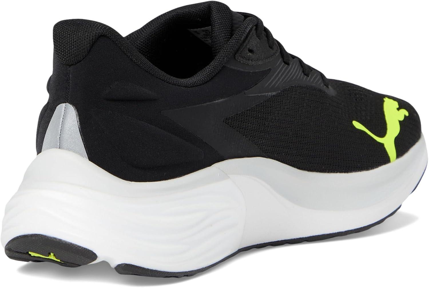 image:imagePuma Mens Electrify Nitro 4 Running ShoesPuma BlackYellow AlertFeather Gray