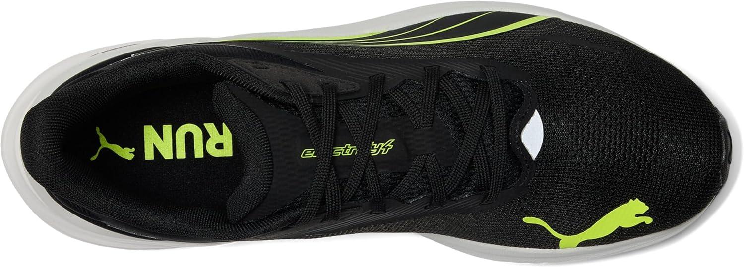 image:imagePuma Mens Electrify Nitro 4 Running ShoesPuma BlackYellow AlertFeather Gray