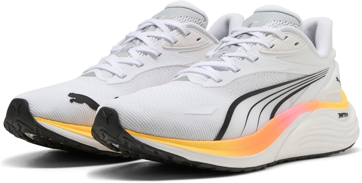 image:imagePuma Mens Electrify Nitro 4 Running ShoesPuma Whitepoison Pinksun Stream