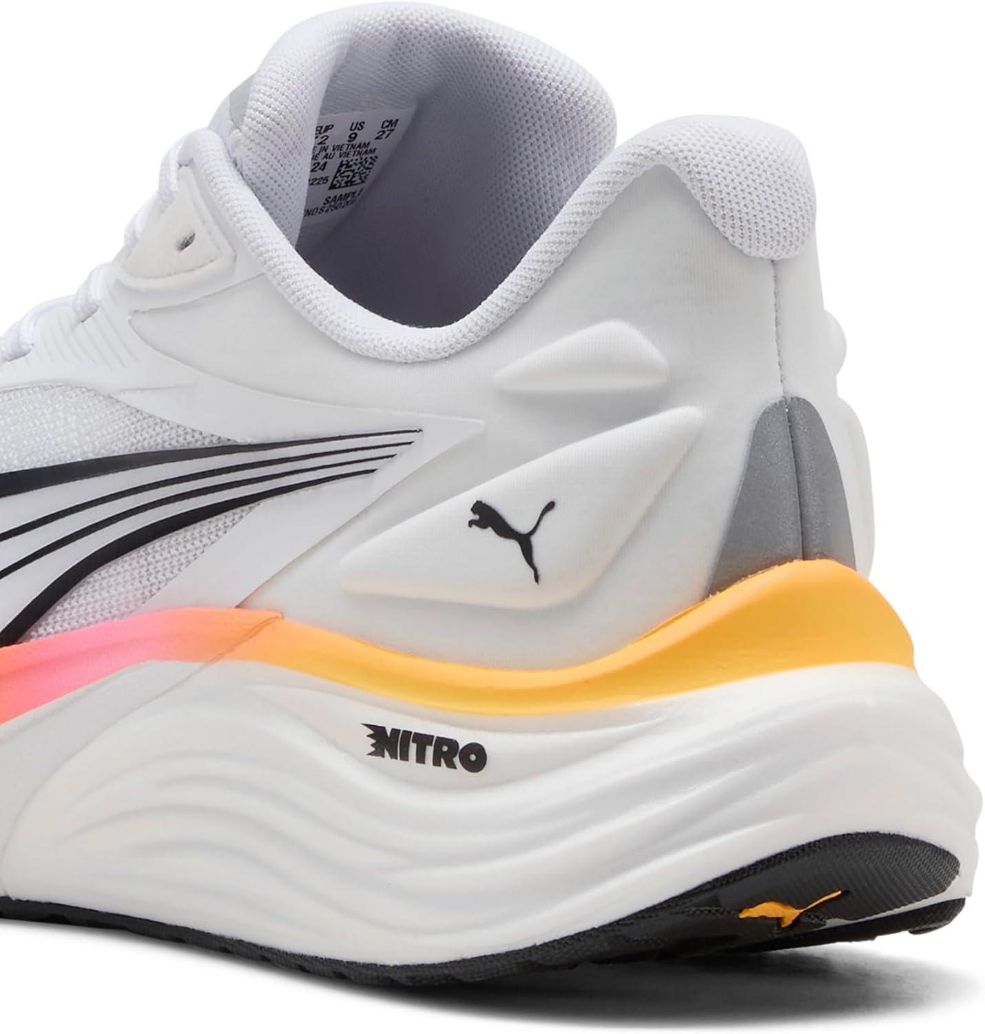 image:imagePuma Mens Electrify Nitro 4 Running ShoesPuma Whitepoison Pinksun Stream