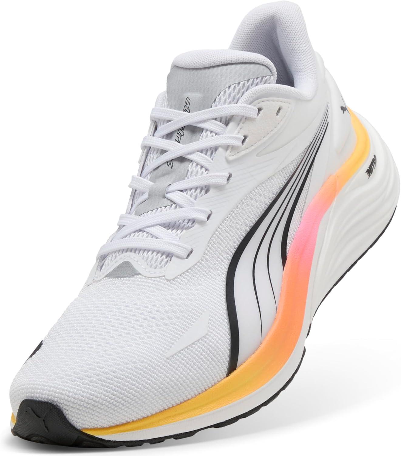 image:imagePuma Mens Electrify Nitro 4 Running ShoesPuma Whitepoison Pinksun Stream