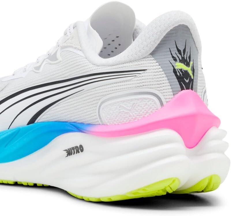 image:imagePuma Mens Velocity Nitro 4 Running ShoesWhiteUltra BluePoison Pink