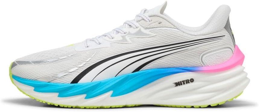 image:imagePuma Mens Velocity Nitro 4 Running ShoesWhiteUltra BluePoison Pink