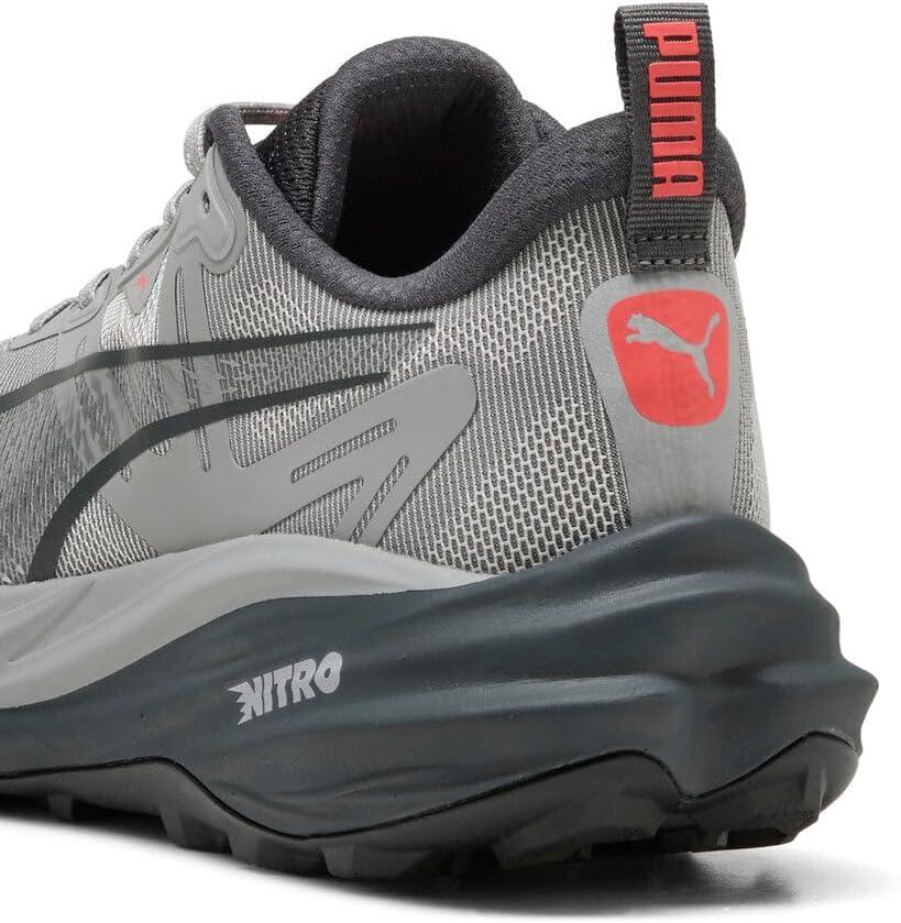 image:imagePuma Mens Voyage Nitro 4 Trail Running Shoes SneakerGrey EchoRed Glamour