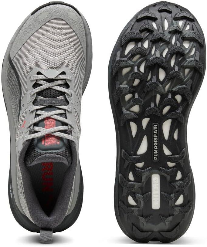 image:imagePuma Mens Voyage Nitro 4 Trail Running Shoes SneakerGrey EchoRed Glamour