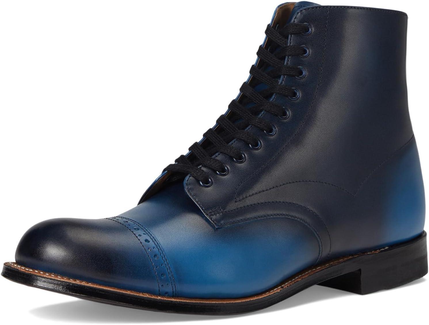 image:imageStacy Adams mens Madison Cap Toe Laceup BootsBlue