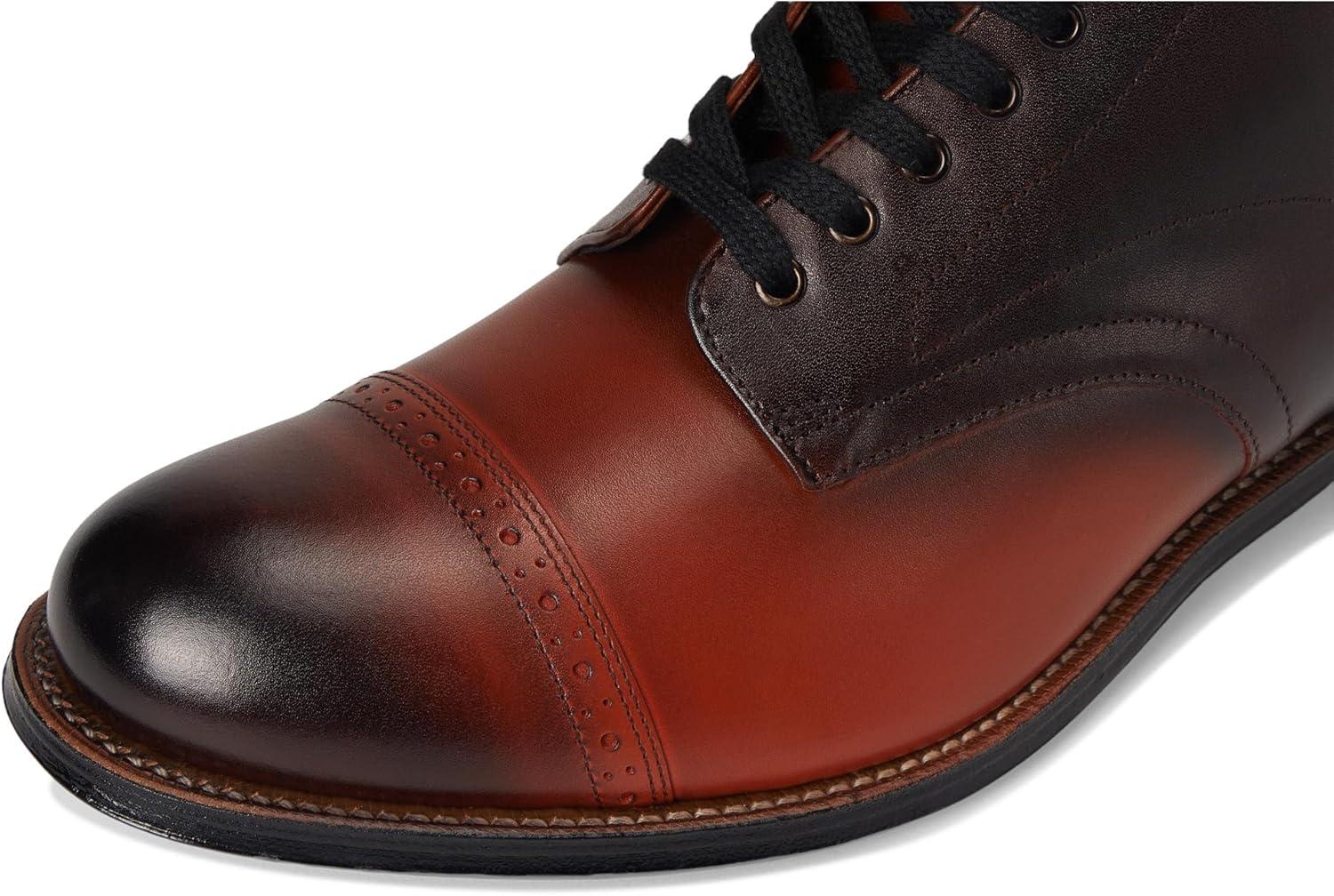 image:imageStacy Adams mens Madison Cap Toe Laceup BootsCognac