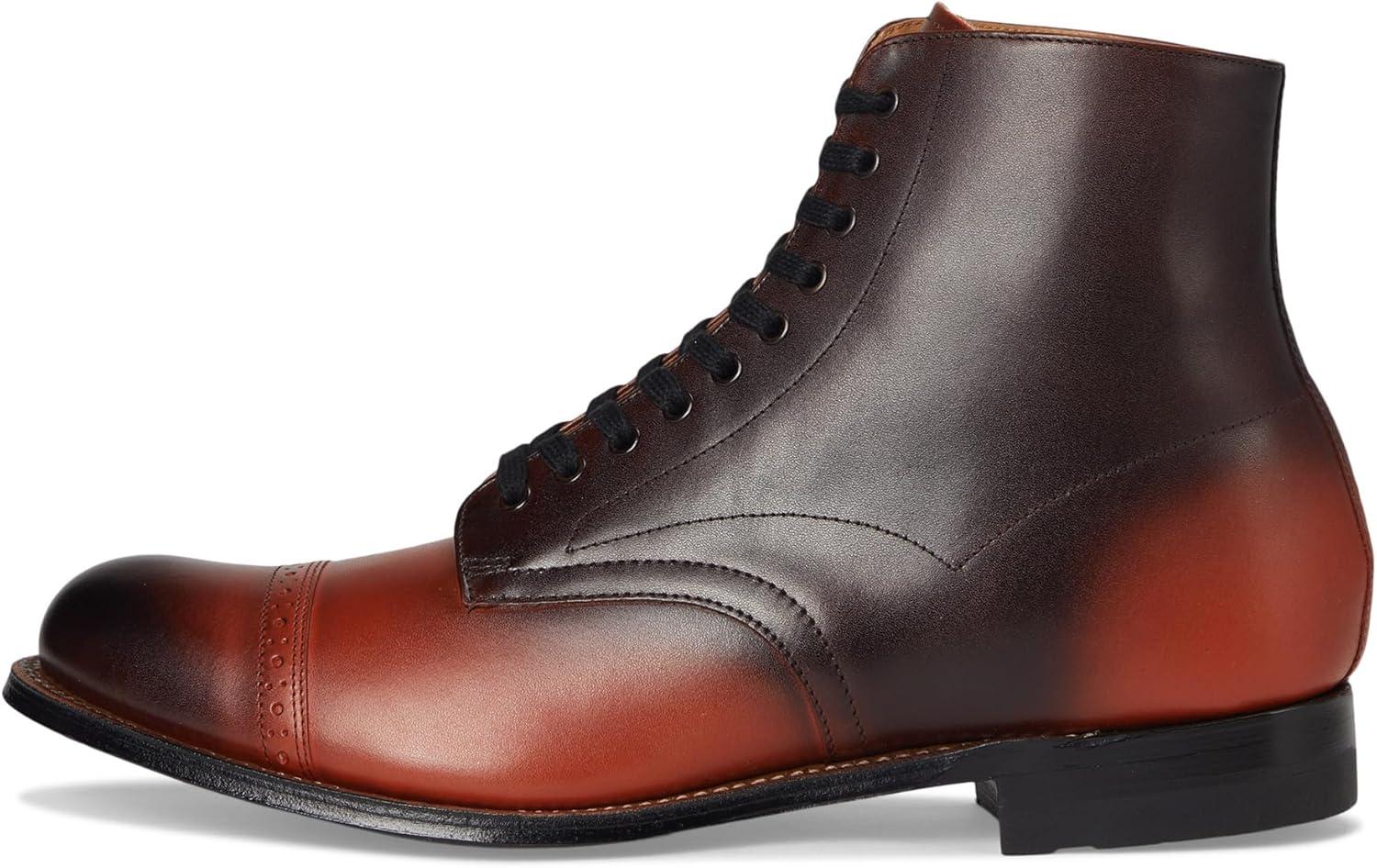 image:imageStacy Adams mens Madison Cap Toe Laceup BootsCognac