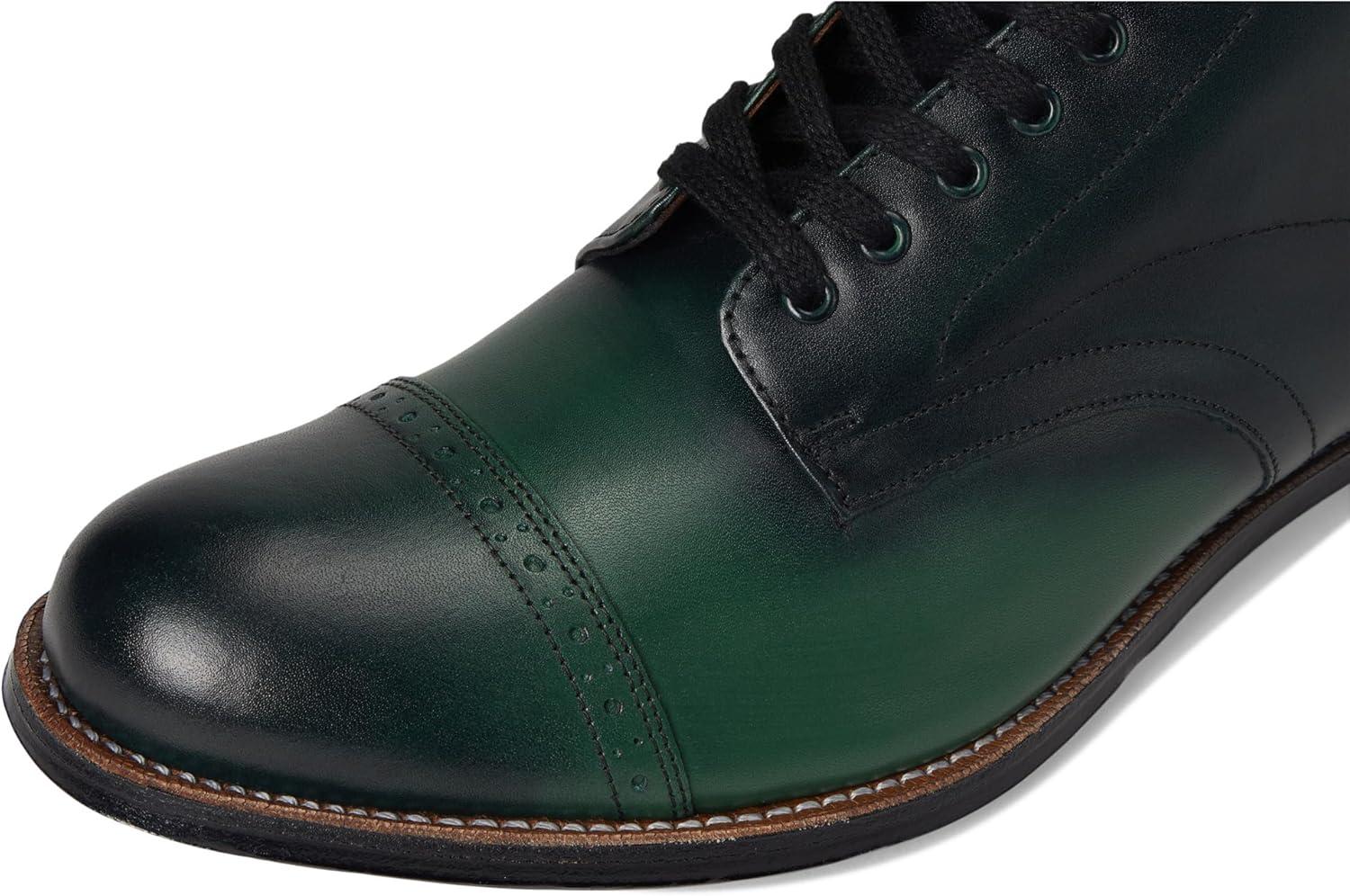 image:imageStacy Adams mens Madison Cap Toe Laceup BootsGreen