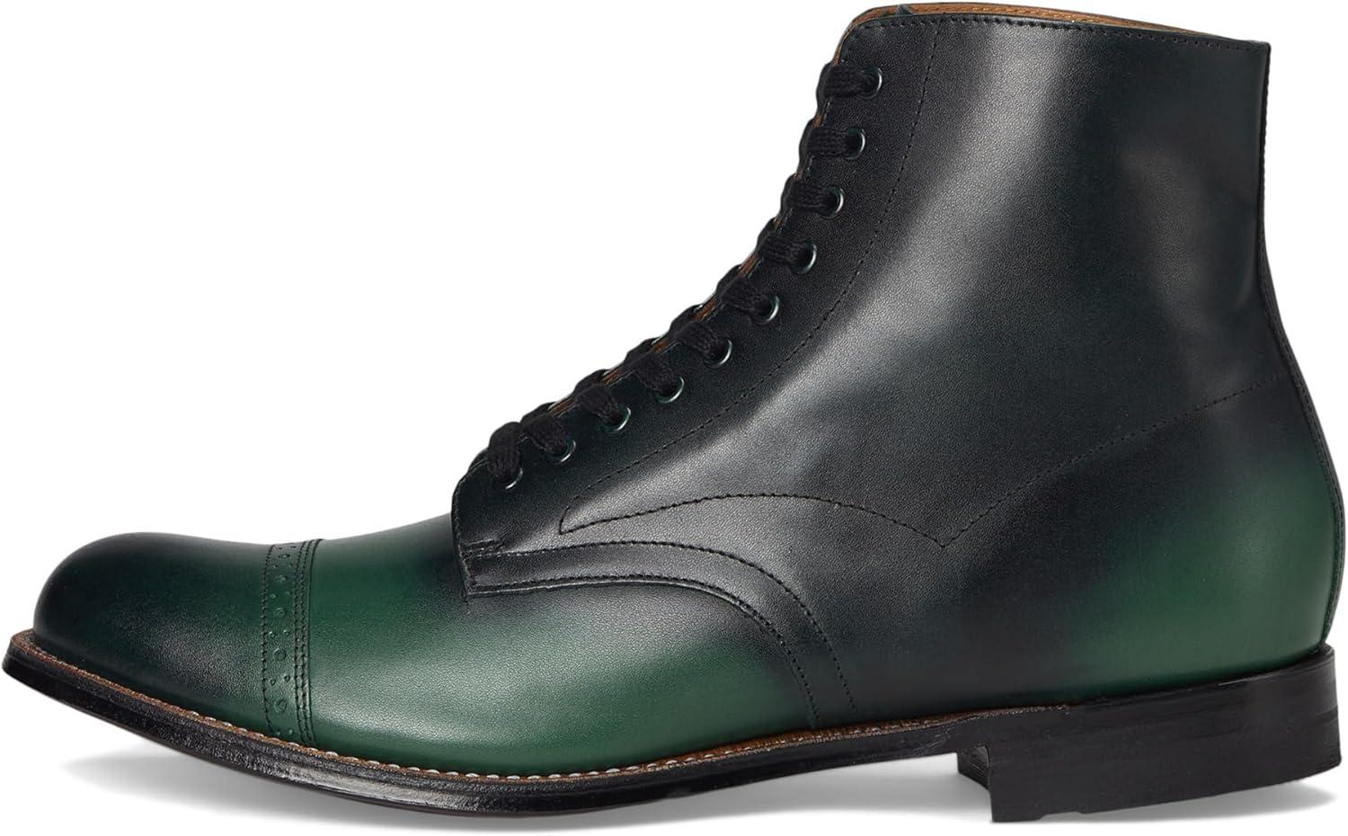 image:imageStacy Adams mens Madison Cap Toe Laceup BootsGreen