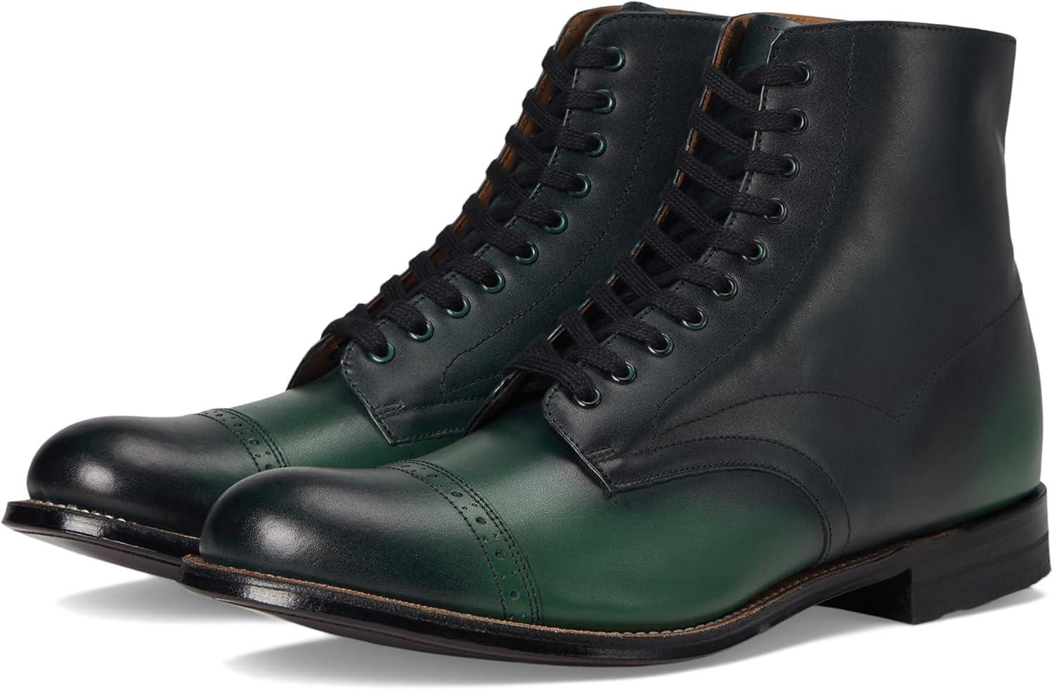 image:imageStacy Adams mens Madison Cap Toe Laceup BootsGreen