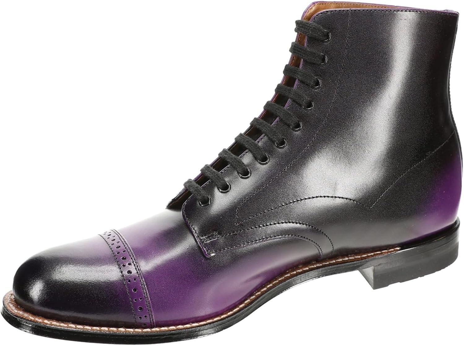 image:imageStacy Adams mens Madison Cap Toe Laceup BootsPurple