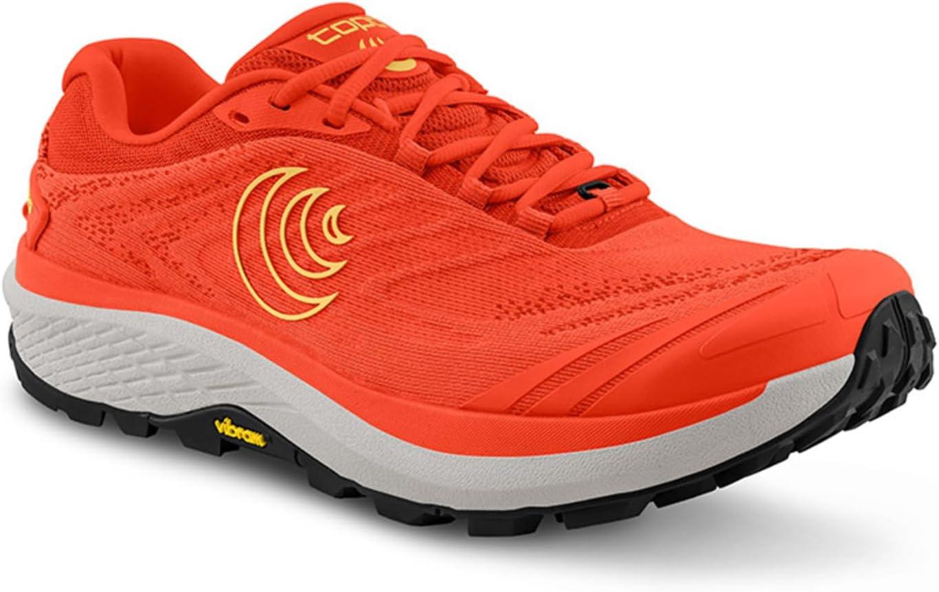 image:imageTopo Athletic Mens Pursuit 2 Running Shoes Lightweight 0MM Drop Laced Shes Athletic Shoes for Trail RunningOrangeYellow