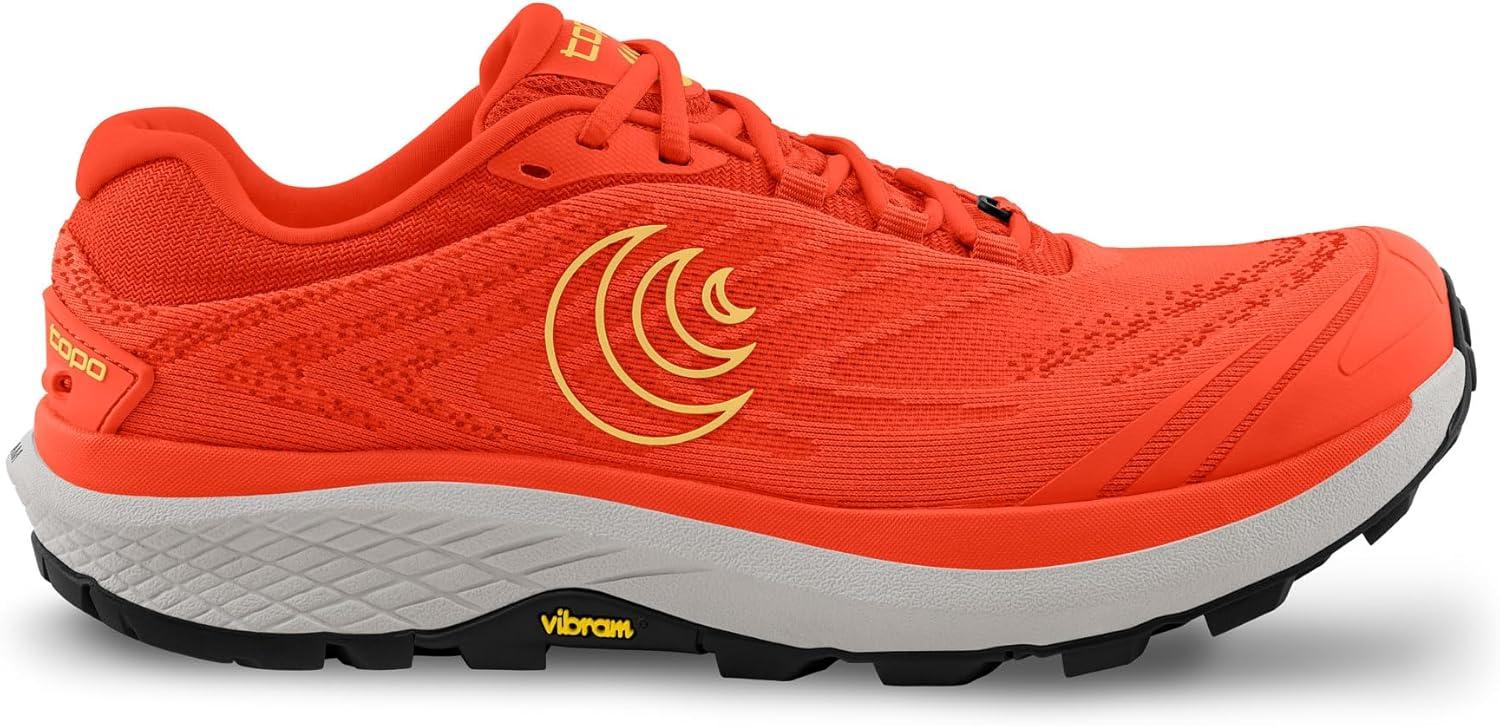 image:imageTopo Athletic Mens Pursuit 2 Running Shoes Lightweight 0MM Drop Laced Shes Athletic Shoes for Trail RunningOrangeYellow