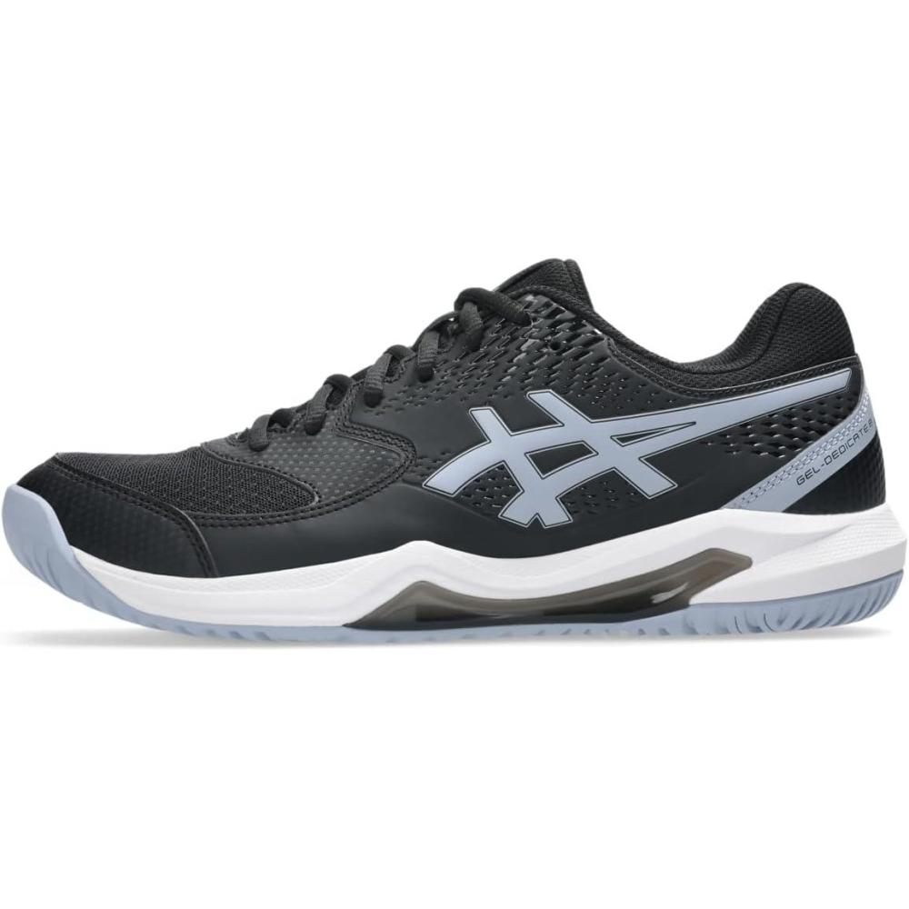 image:imageAsics Mens GelDedicate 8 Tennis ShoesBlackGrey Blue
