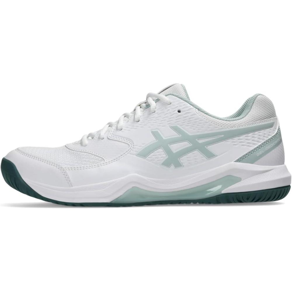 image:imageAsics Mens GelDedicate 8 Tennis ShoesWhiteCold Moss