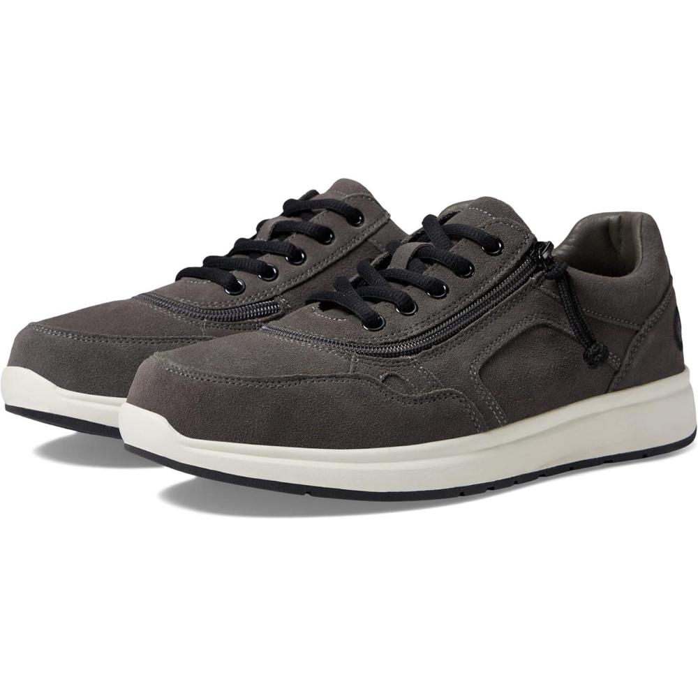 image:imageBILLY Footwear Comfort Jogger Shoes for Men Faux Suede Leather Upper Padded Collar Mesh and PU Lining Grey Suede 14 M