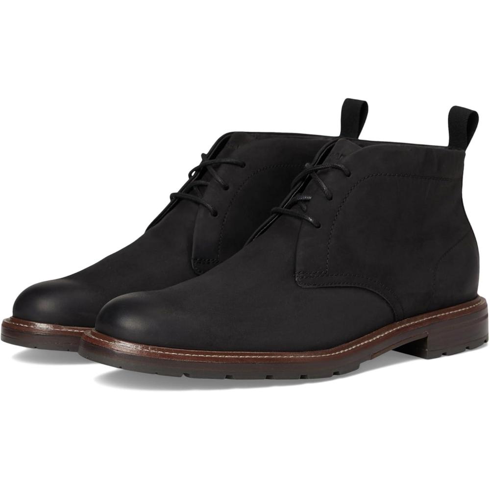 image:imageCole Haan mens Roundhill Grand ChukkaBlack NubuckDark Natural Waterproof