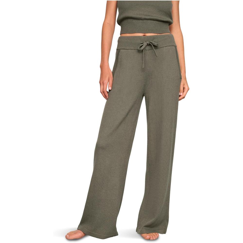 image:imageEberjey Womens Recycled Sweater PantsSmokey Olive