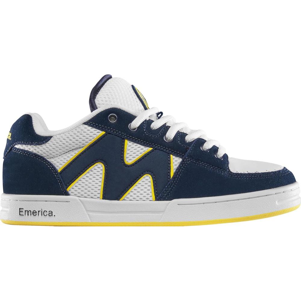image:imageEmerica OG1  Classic 90s Skate Heritage Style Reinforced Build Cushioned Feel Everyday Wear 2025NavyWhiteYellow