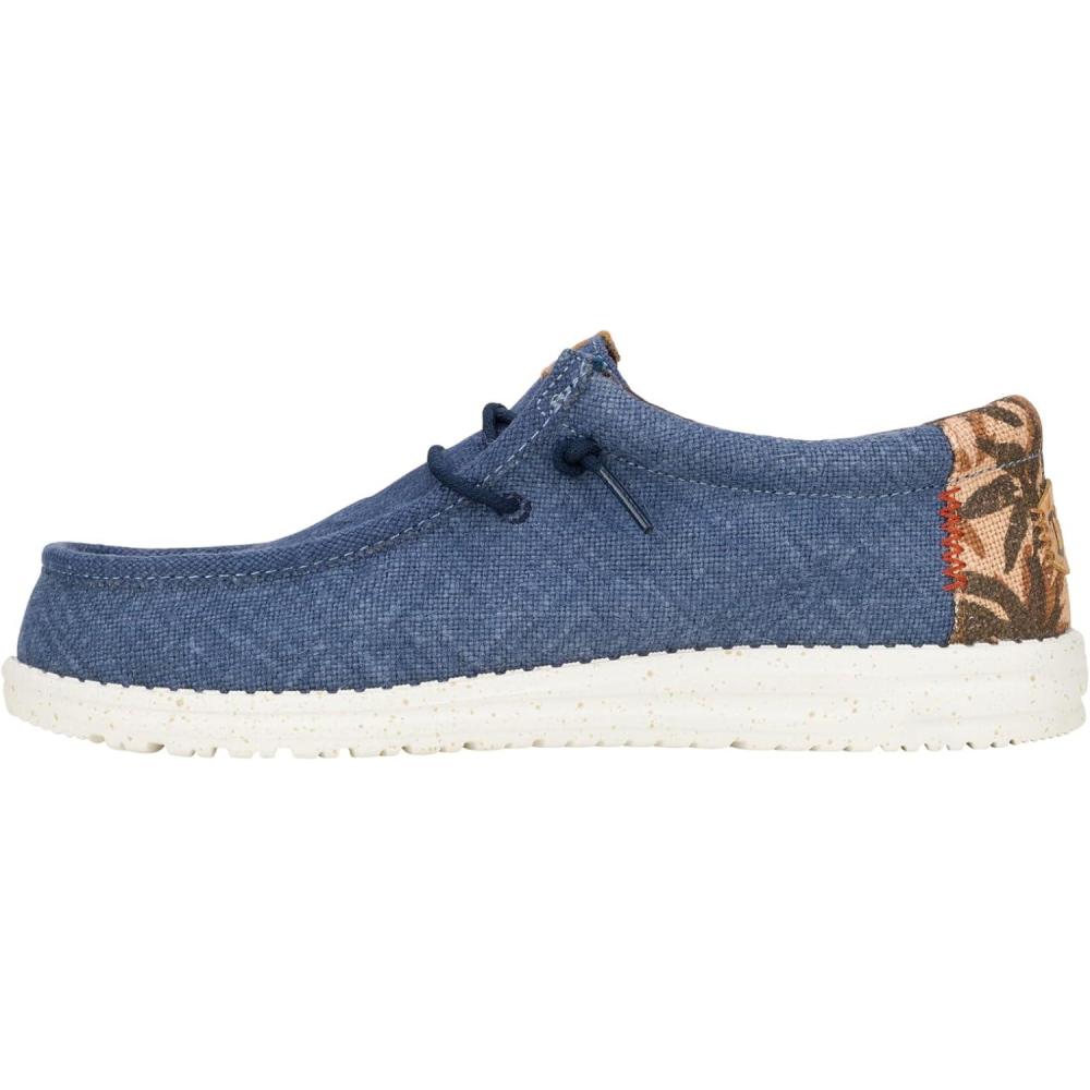 image:imageHEYDUDE Mens Wally Palm JuteNavy BlazerChili Red
