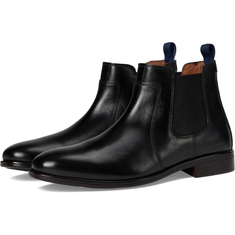 image:imageJohnston amp Murphy mens Reeve Chelsea BootsBlack Full Grain