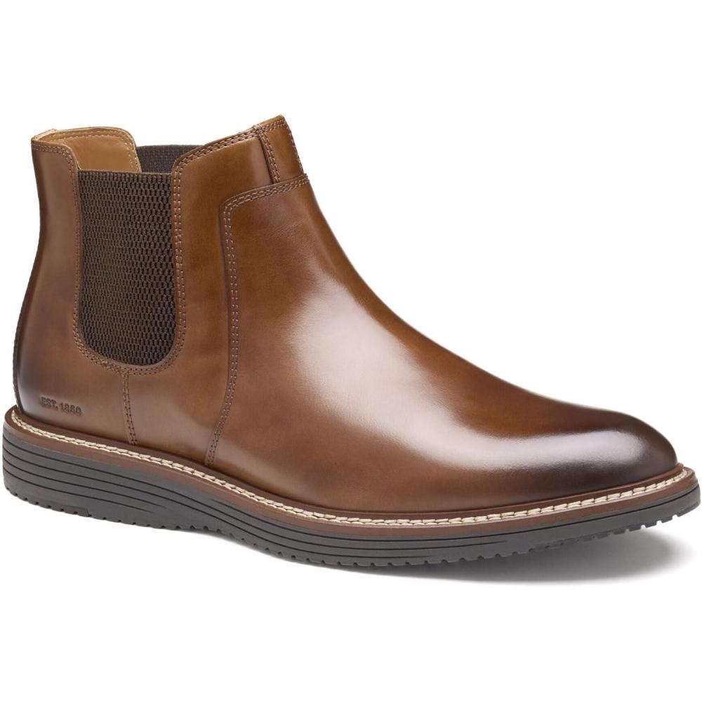 image:imageJohnston amp Murphy mens Upton ChelseaTan Full Grain Leather