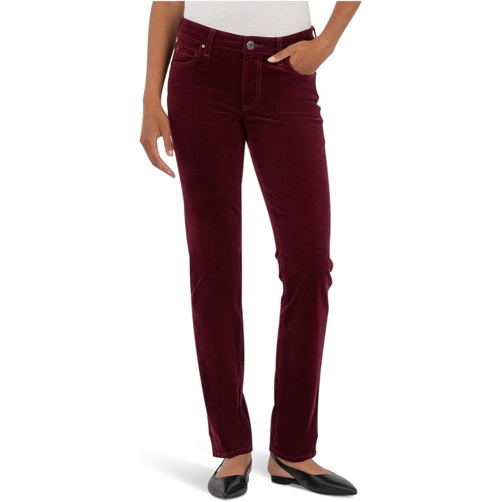 image:imageKUT from the Kloth Catherine Corduroy Boyfriend 5 Pockets in Dark CherryDark Cherry