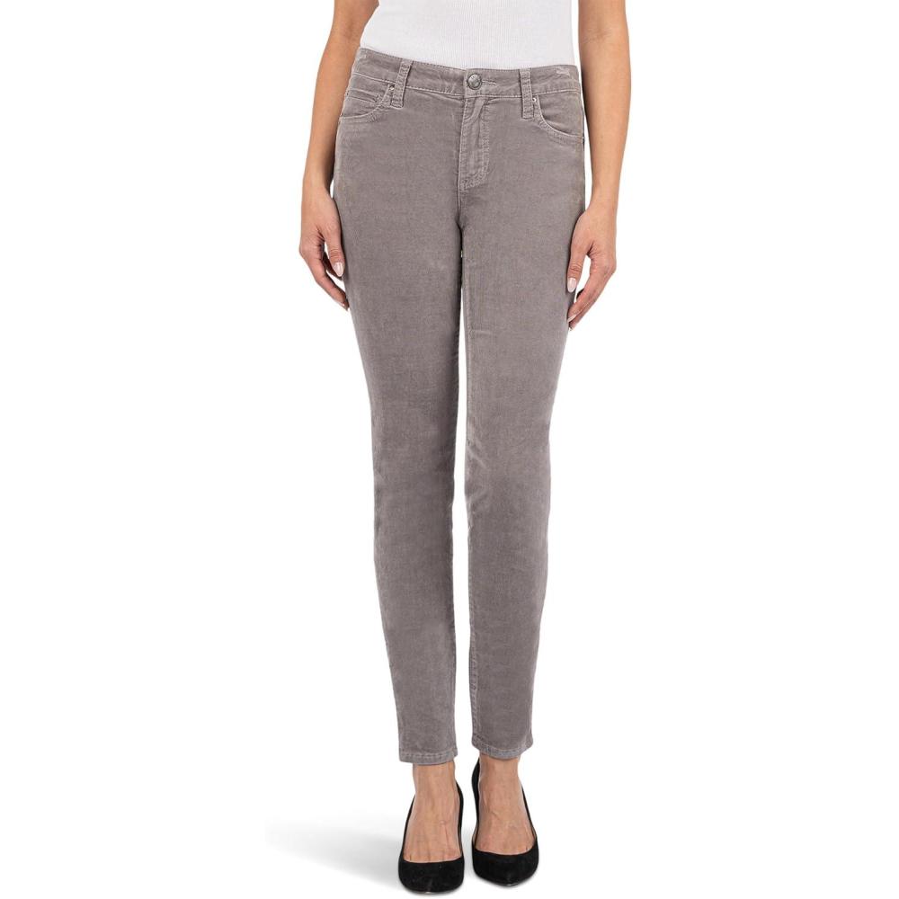 image:imageKUT from the Kloth Diana Corduroy Skinny Pants for Women 98 Cotton Classic Five Pocket ConstructionConcrete