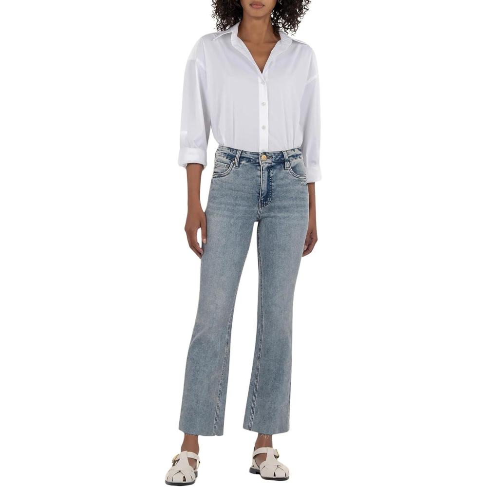 image:imageKUT from the Kloth Kelsey HighRise Fab Ab Ankle Flarenset LegDevotion