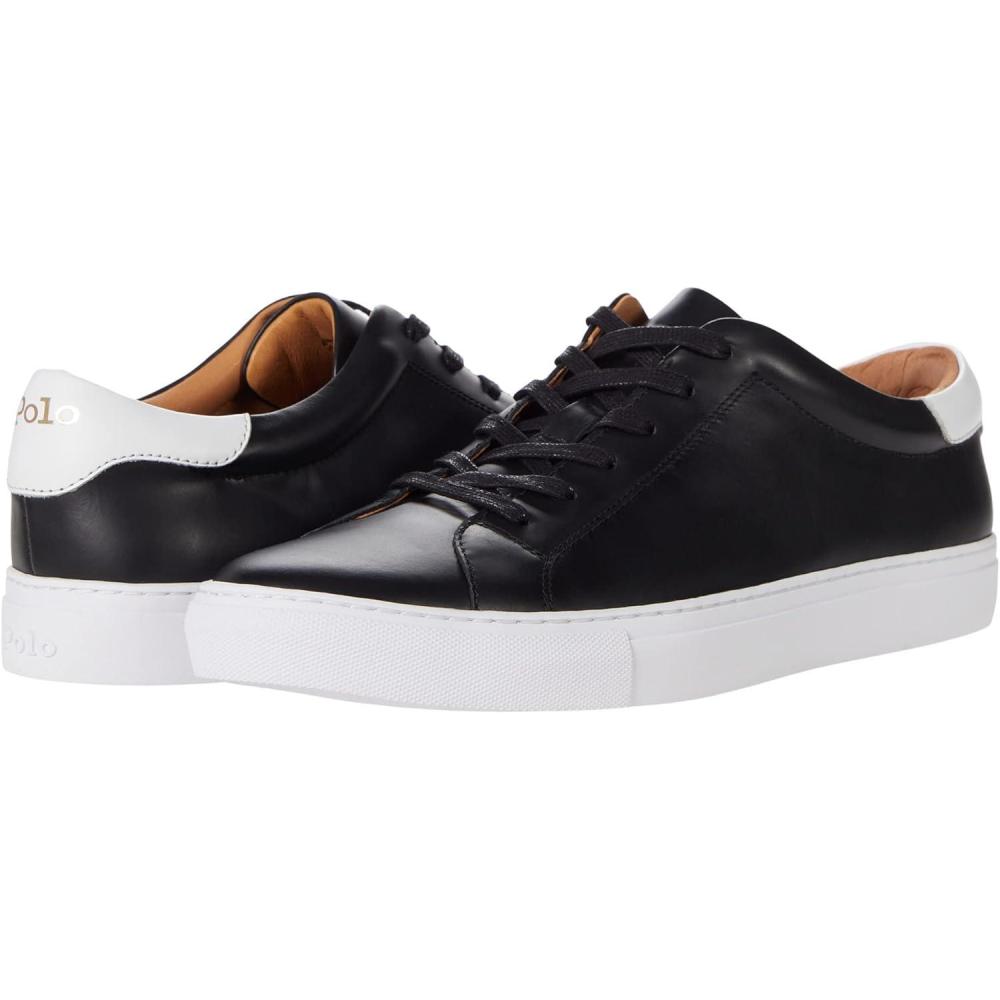 image:imagePOLO RALPH LAUREN Mens Jermain Ii Leather SneakersBlack