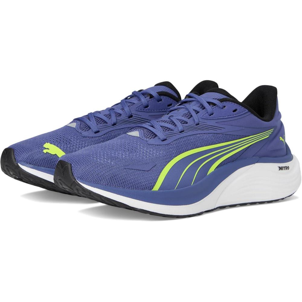 image:imagePuma Mens Electrify Nitro 4 Running ShoesBlue CrystalYellow Alert