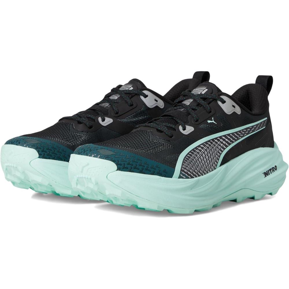 image:imagePuma Mens Voyage Nitro Trail Running ShoesGreen TerrainMint Melt