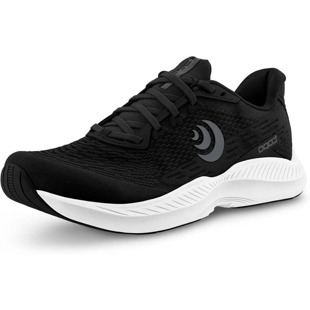 image:imageTopo Athletic Mens FLILyte 5 Comfortable Cushioned Durable 3MM Drop Road Running Shoes Athletic Shoes for Road RunningBlackWhite