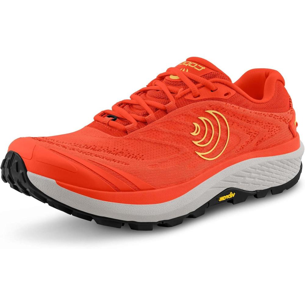 image:imageTopo Athletic Mens Pursuit 2 Running Shoes Lightweight 0MM Drop Laced Shes Athletic Shoes for Trail RunningOrangeYellow
