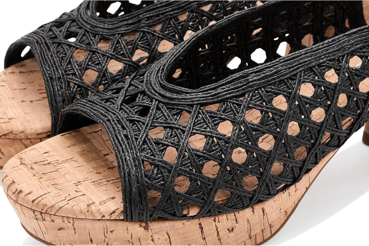 image:imageAerosoles womens CorneliaBlack Embossed Raffia