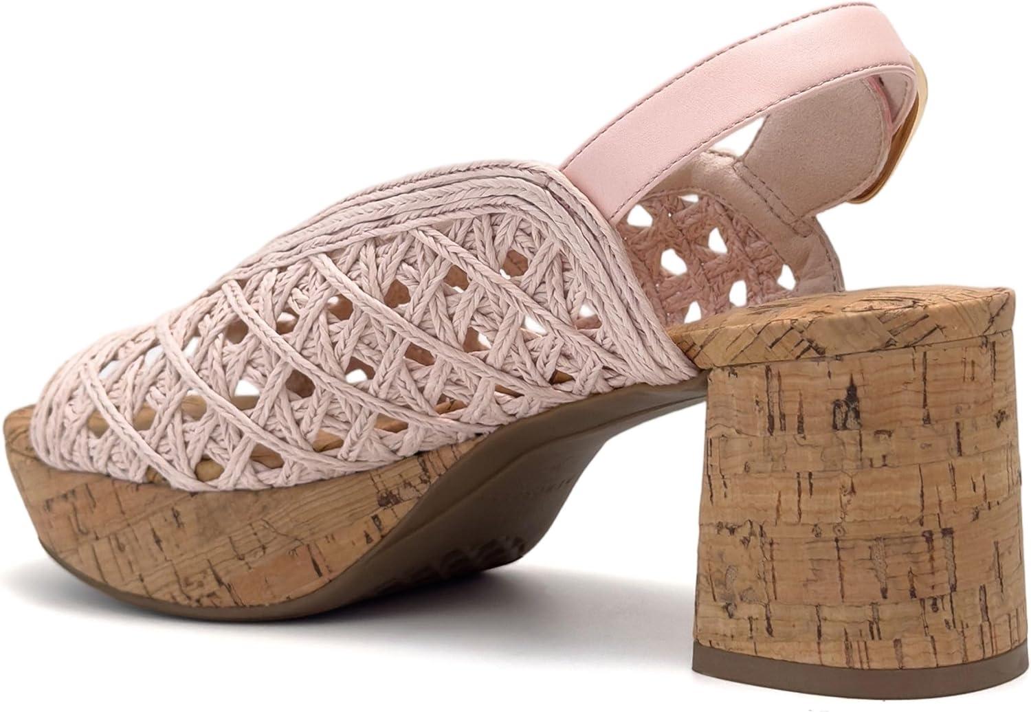 image:imageAerosoles womens CorneliaPale Pink Embroidered Raffia