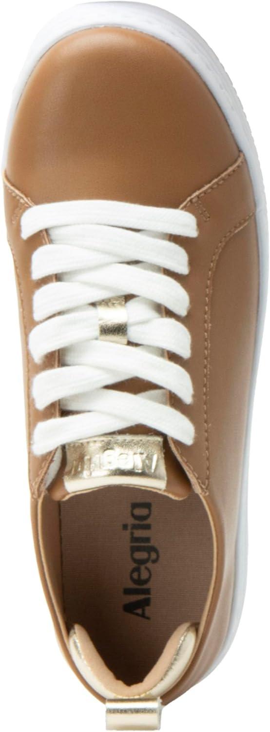 image:imageAlegria Womens Adysen Leather Platform Lace Up Fashion SneakerBrown