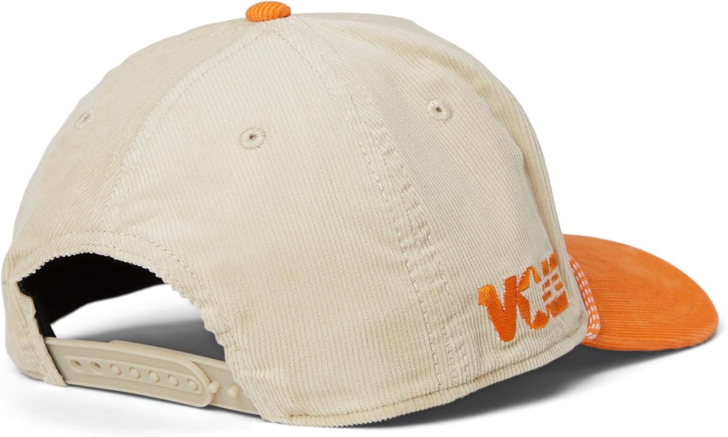 image:imageBlack Clover Standard Tennessee Legacy Adjustable Snapback Hat NaturalOrangeCorduory with Rope HD Patch