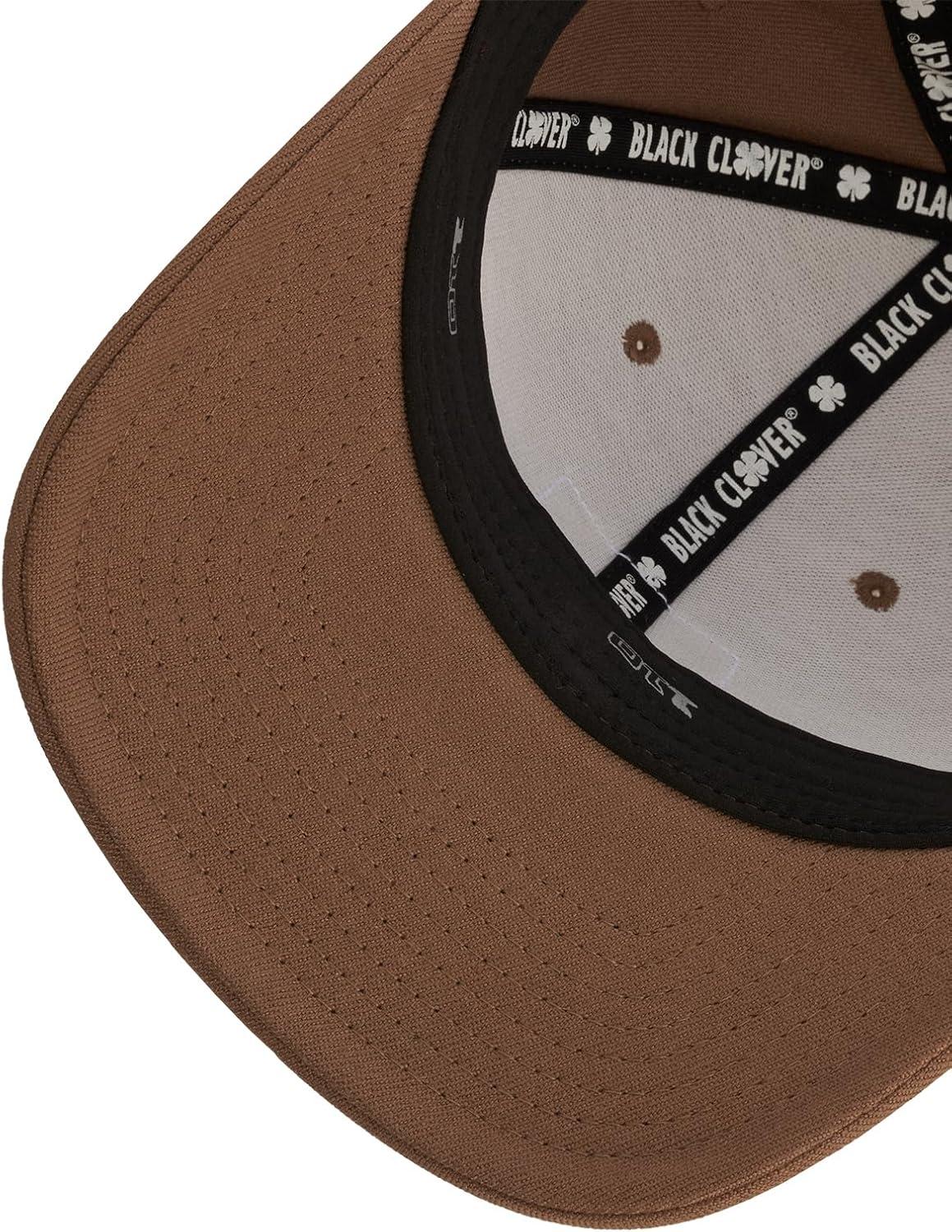 image:imageBlack Clover Unisex Boxed in Luck 3 Adjustable Hat Light Brown Hat3D Crme Clover One Size