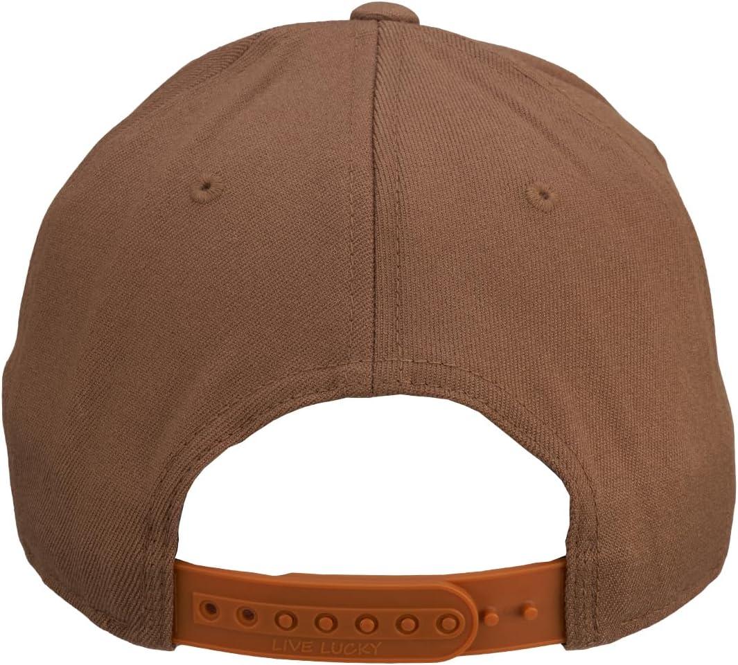 image:imageBlack Clover Unisex Boxed in Luck 3 Adjustable Hat Light Brown Hat3D Crme Clover One Size