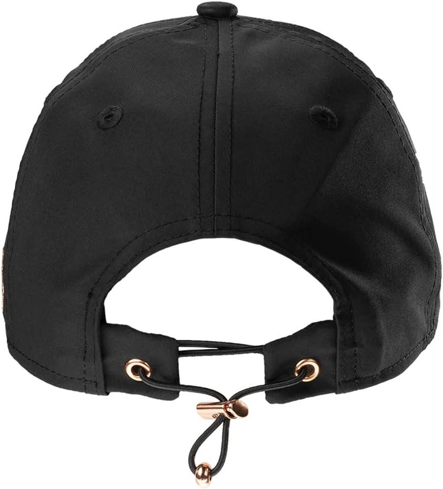 image:imageBlack Clover Womens Hollywood Adjustable Toggle Golf Baseball HatBlack HatRose Gold Metallic 3d Clover