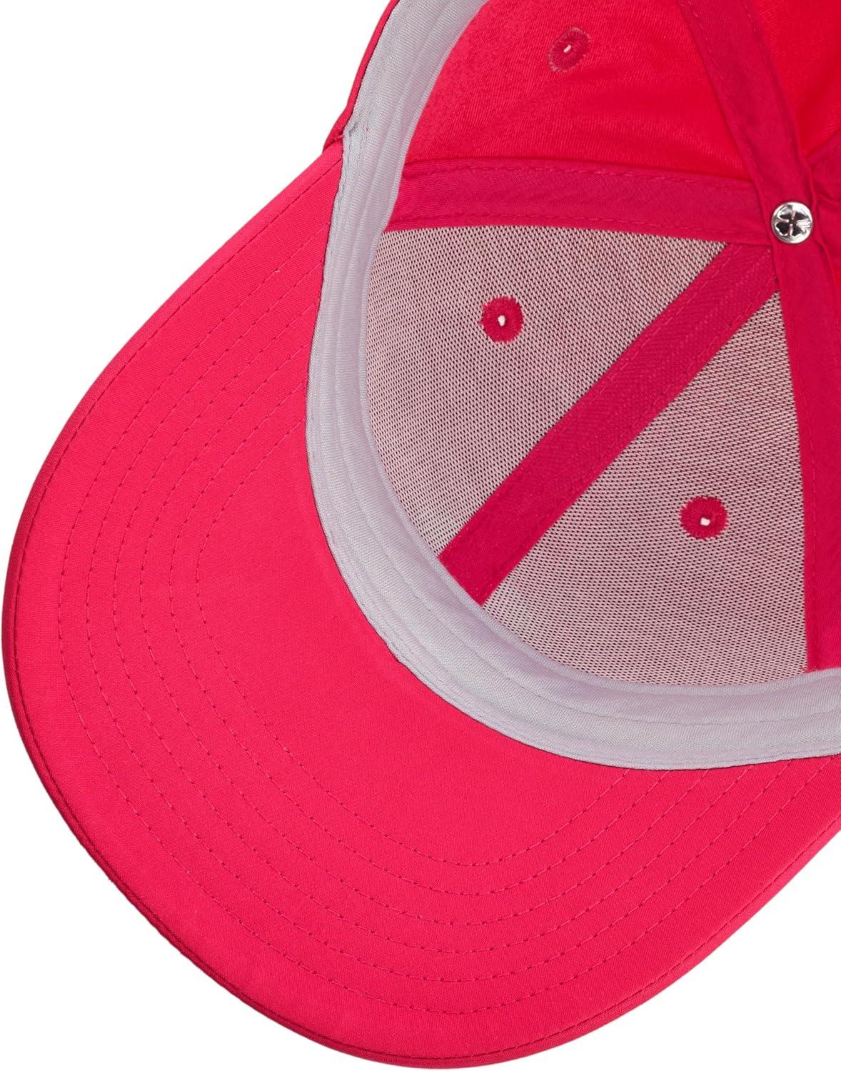 image:imageBlack Clover Womens Hollywood Adjustable Toggle Golf Baseball HatFuchsia Hat3d Gold Metallic Clover