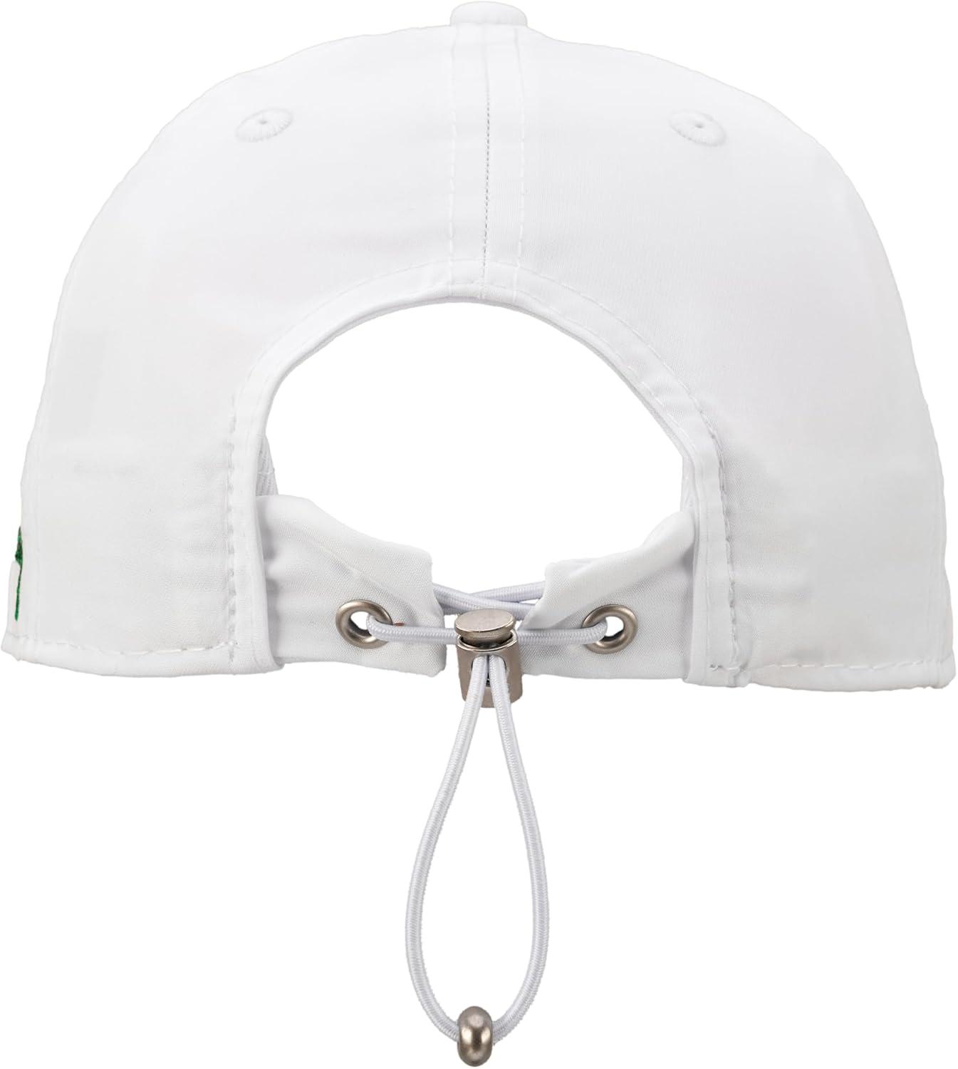 image:imageBlack Clover Womens Hollywood Adjustable Toggle Golf Baseball HatWhite Hat3d Green Metallic Clover