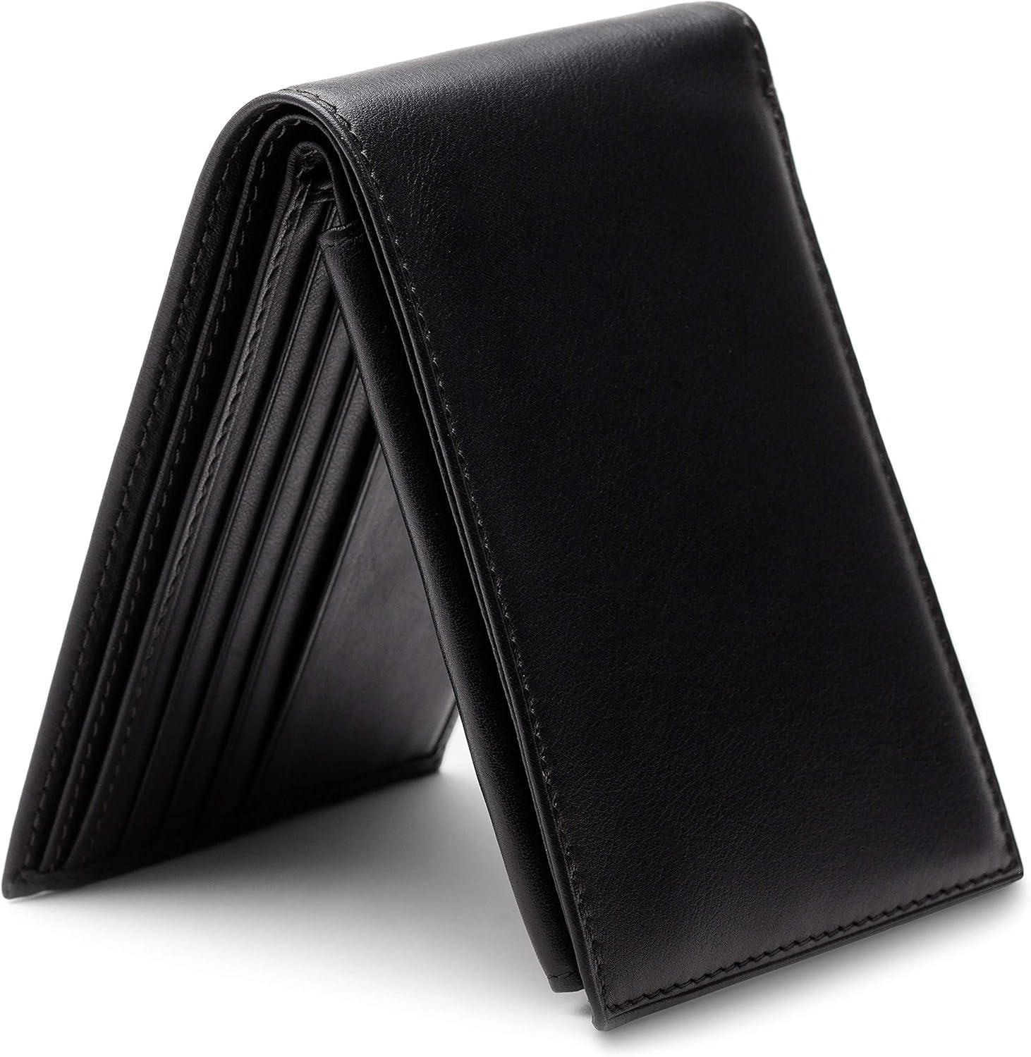 image:imageBosca Nappa Vitello CollectionCredit Wallet wID Passcase Black Leather