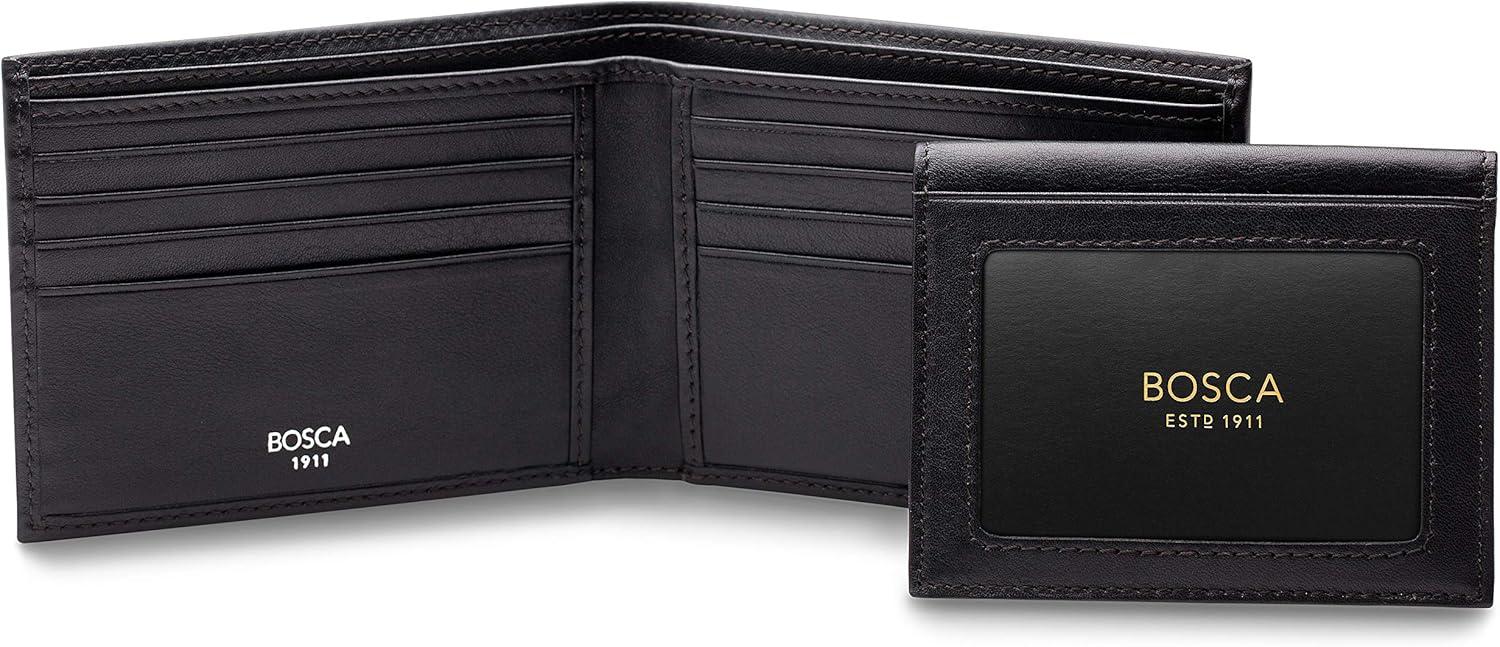image:imageBosca Nappa Vitello CollectionCredit Wallet wID Passcase Black Leather
