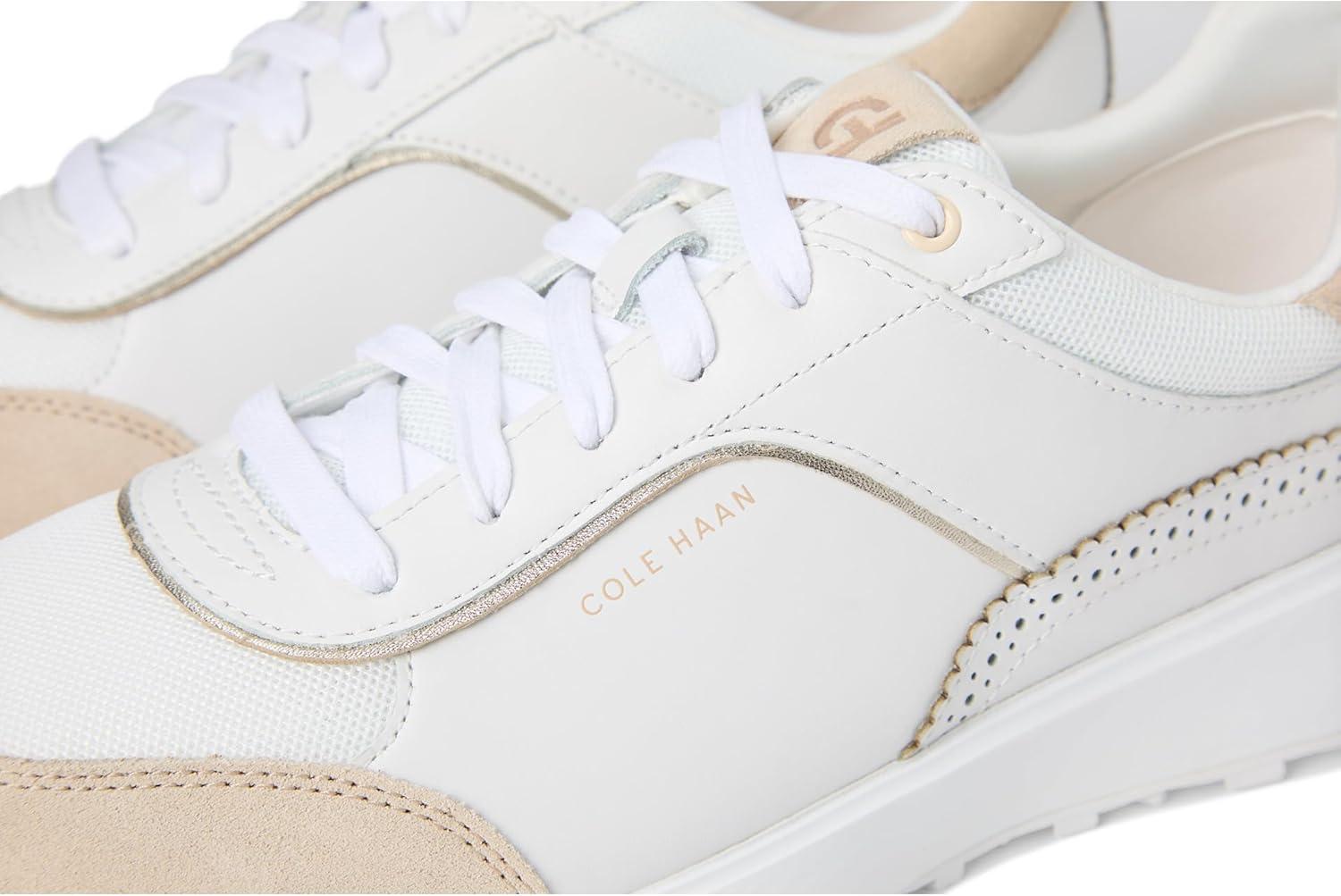 image:imageCole Haan Womens Grand Crosscourt Hallet RunnersWhiteOat SuedeGum